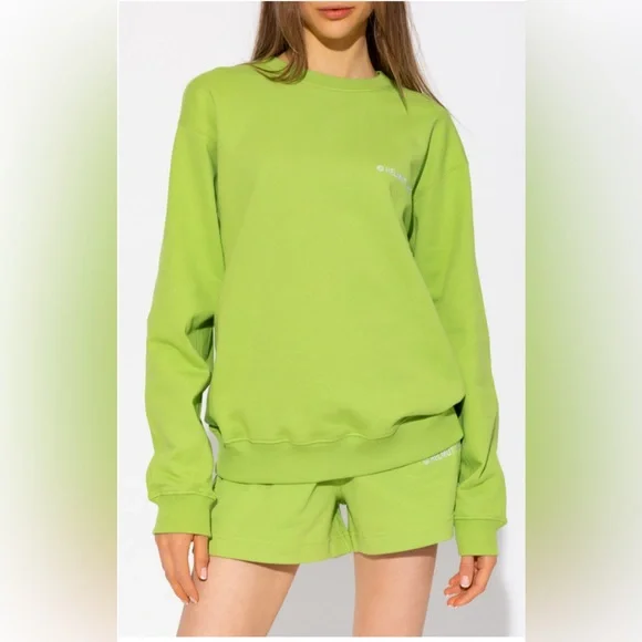 Helmut Lang Vibrant Green Crew Neck Sweater Size M - Picture 1 of 10